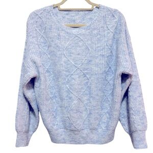 SHEIN- Light blue crew neck sweater - size Med
